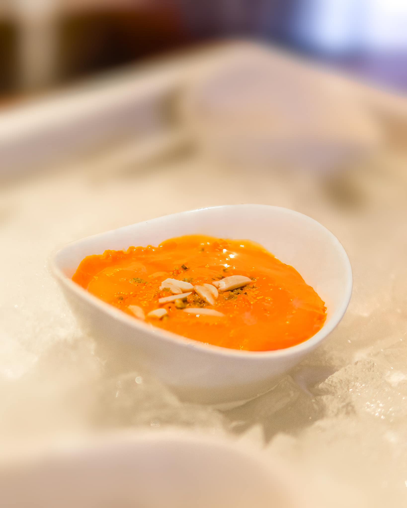 Try Mango Custard At India Palace
